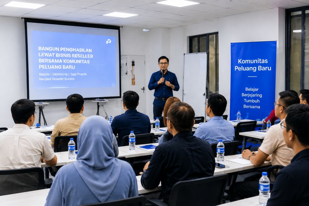 Sesi pelatihan komunitas Peluang Baru